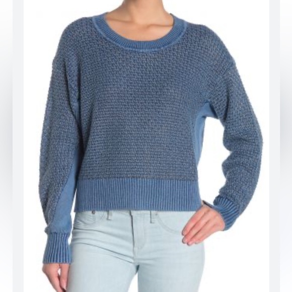 Rag & Bone Kyra Metallic Crew Neck Sweater - Size M - Picture 1 of 4